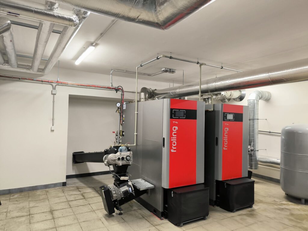 Technologické napojení kotlů na biomasu – dodávka SWHG Radim